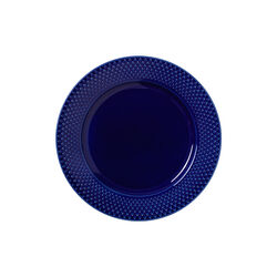 Rhombe Color Lunch Plate Ø 23 cm, dark blue, Lyngby Porcelæn