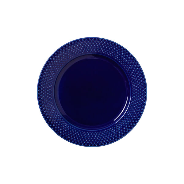 Rhombe Color Lunch Plate Ø 23 cm, dark blue Rhombe Color Lunch Plate Ø 23 cm, dark blue, Lyngby Porcelæn