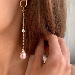 Fryd Wave Earstud Left, gold, Ro Copenhagen