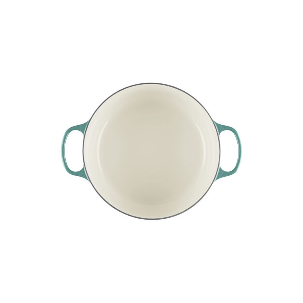 Signature round cast iron pot &Oslash; 28 cm, bleu riviera, Le Creuset