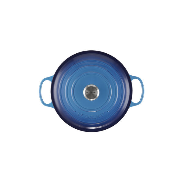 Signature round cast iron pot &Oslash; 28 cm, azure blue, Le Creuset