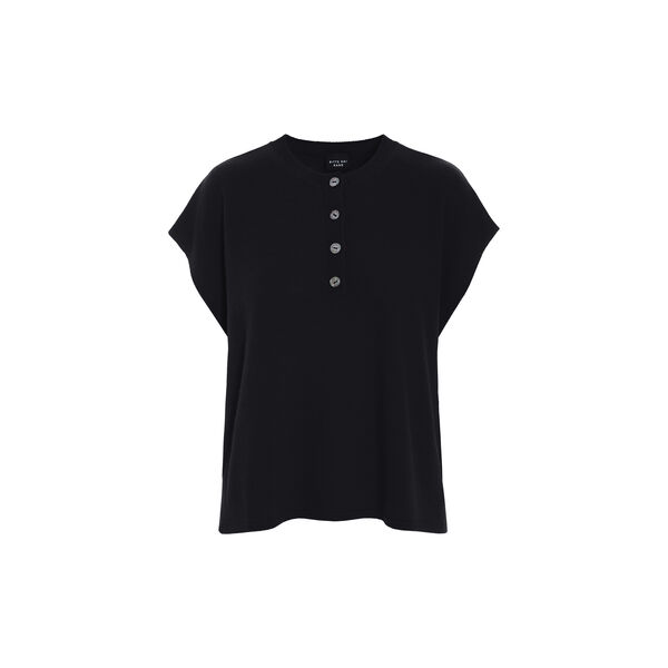 Kumo cashmere blouse with buttons, black, BITTE KAI RAND