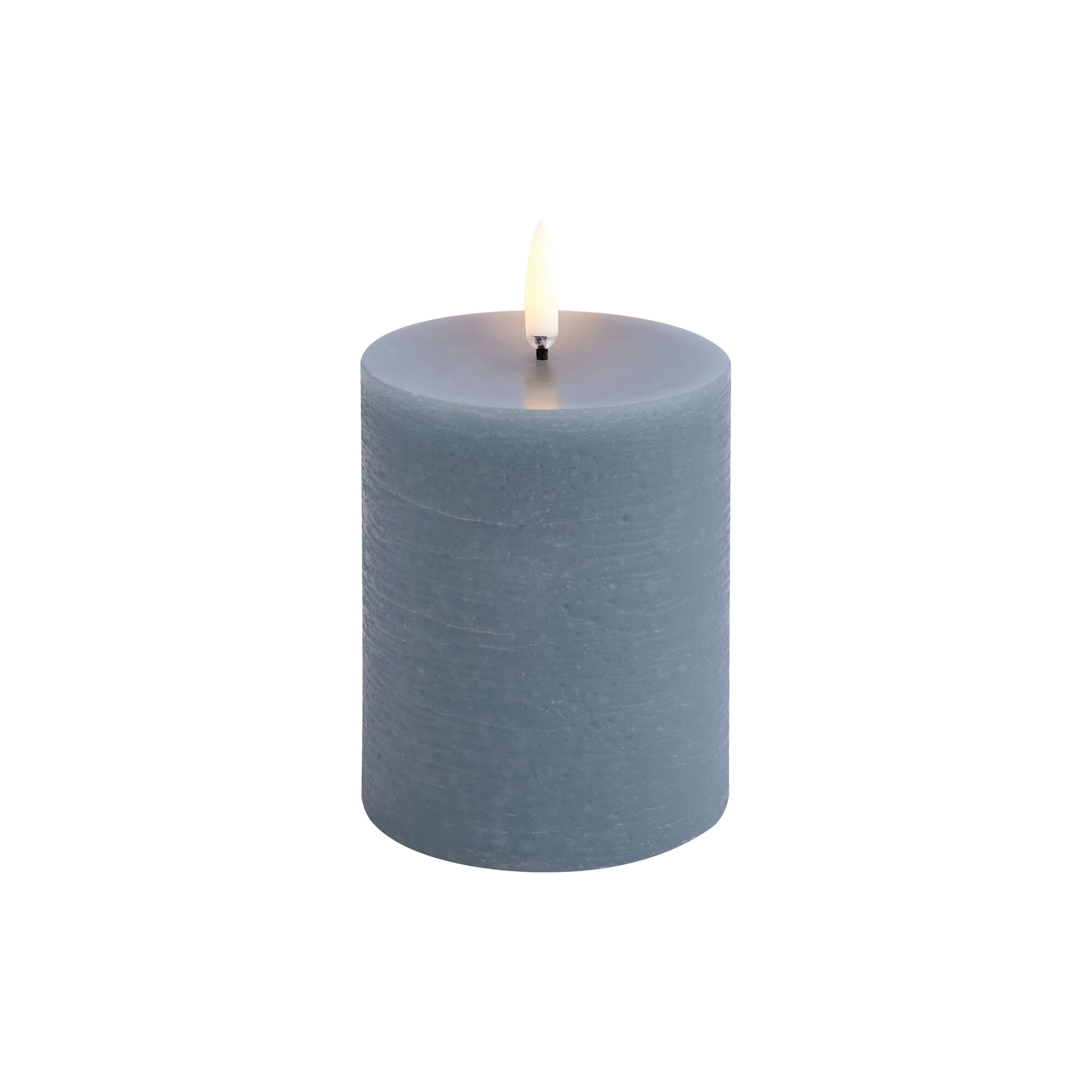 LED Pillar Candle 10 cm, hazy blue