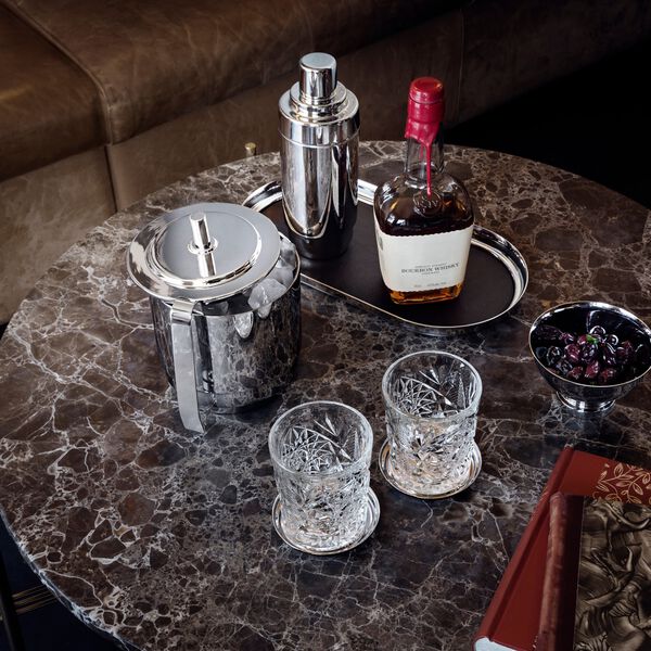 Manhattan Ice Bucket with Ice Tong Manhattan Ice Bucket with Ice Tong, Georg Jensen
