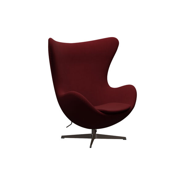 Egg&trade; 3316 Lounge Chair, Christianshavn 1140 red uni/brown bronze, Fritz Hansen