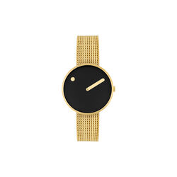 Picto Wrist Watch, black/gold, PICTO