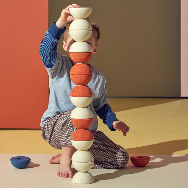3 x Foam Balls, sand grey/honey yellow, MODU