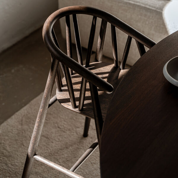 Saga Highchair, smoked oak Saga Highchair, smoked oak, OAKLINGS