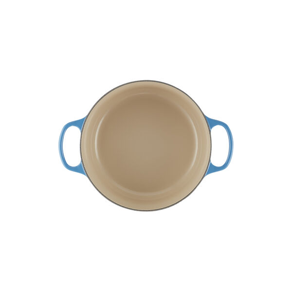 Signature round cast iron pot &Oslash; 26 cm, azure blue, Le Creuset