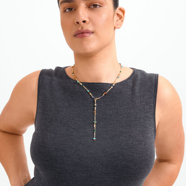 TRACE | Gold-Plated/Multi | Necklace, Pilgrim