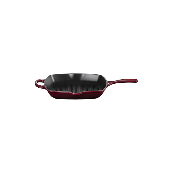 Signature cast iron square grillit 26 cm, garnet, Le Creuset