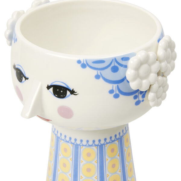 Eva Vase 18.5 cm, blue, Bj&oslash;rn Wiinblad