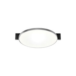 INLAY ROUND C2 Ceiling/Wall Light, matt black/satin silver, LIGHT-POINT