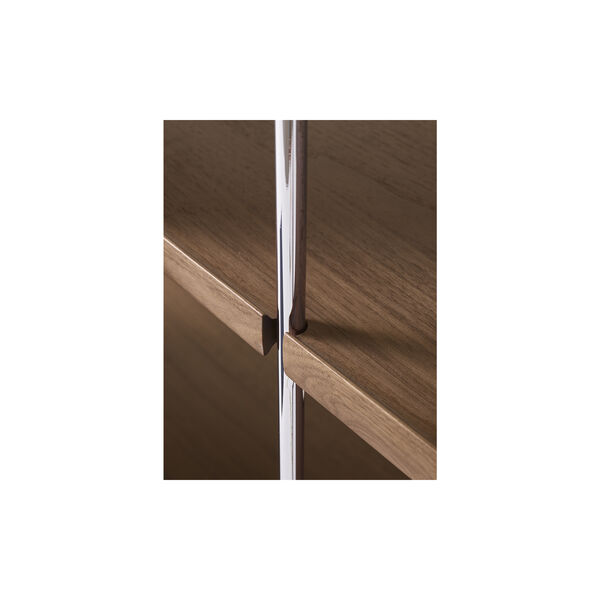 Alima NDS6 | Chrome/Walnut | Shelving System, &Tradition
