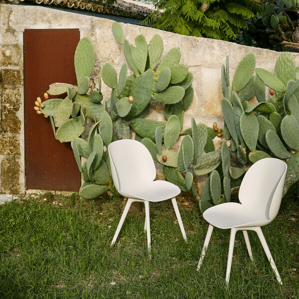 Beetle Dining Chair Outdoor, alabaster white, GUBI