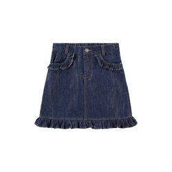 Berit Skirt, mid blue glitter, Molo