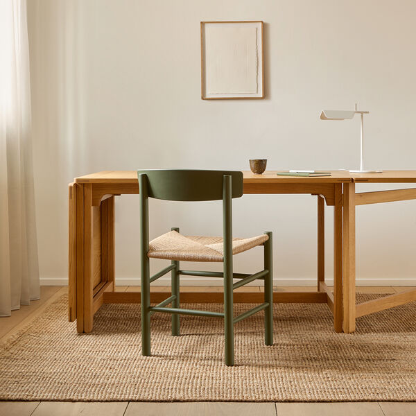 J39 Mogensen Chair, khaki green/natural, Fredericia Furniture