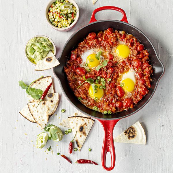 Signature cast iron round skillet &Oslash; 23 cm, cerise, Le Creuset