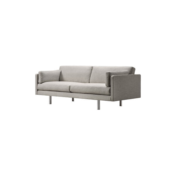 EJ220 100 2-seater Sofa 100 cm Cushions, Chincilla 7757/13, Fredericia Furniture