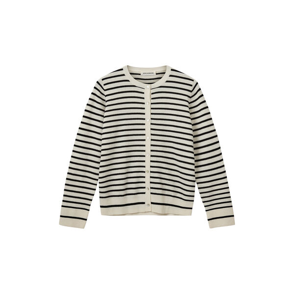 CisseSW Stripe Cardigan, black off white, Sofie Schnoor