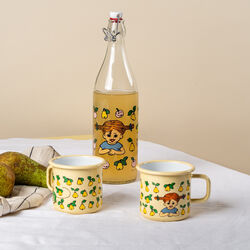 Pippi enamel mug fruits, yellow, Muurla