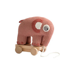 Fanto Crochet Pull-along Toy, blossom pink, Sebra