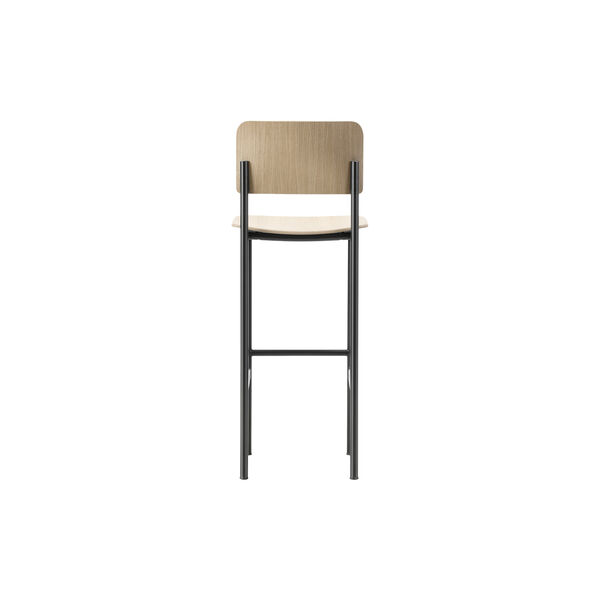 Plan Barstool, lacquered oak/black, Fredericia Furniture