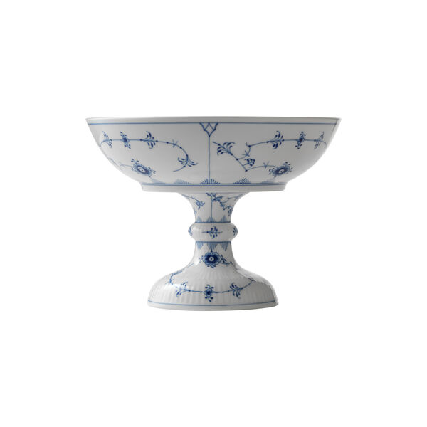 Blue Fluted Plain Bowl On Stand 80 cl Blue Fluted Plain Bowl On Stand 80 cl, Royal Copenhagen