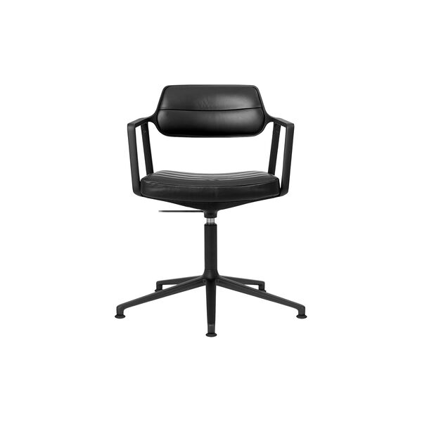 VIPP453 Swivel+ Chair with Gliders, black/black, Vipp