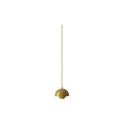 Flowerpot VP10 Pendant, mustard, &Tradition