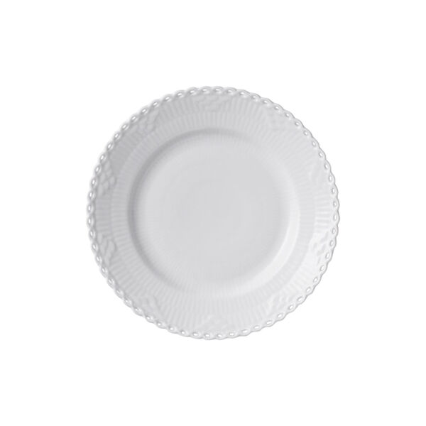 White Fluted Full Lace Plate &Oslash; 17 cm, Royal Copenhagen