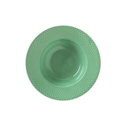 Rhombe Color Soup Plate &Oslash; 24.5 cm, green, Lyngby Porcel&aelig;n