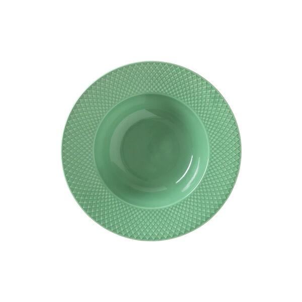 Rhombe Color Soup Plate &Oslash; 24.5 cm, green, Lyngby Porcel&aelig;n