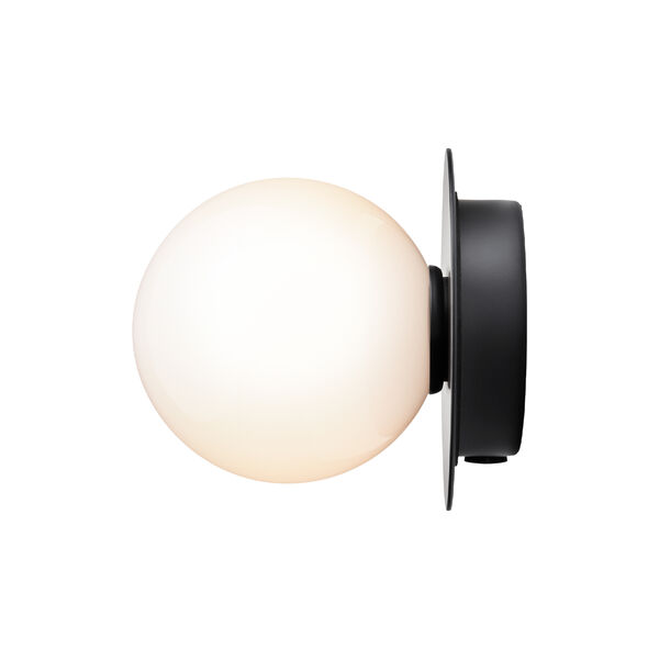 Liila 1 Small Wall Lamp, black/opal, Nuura