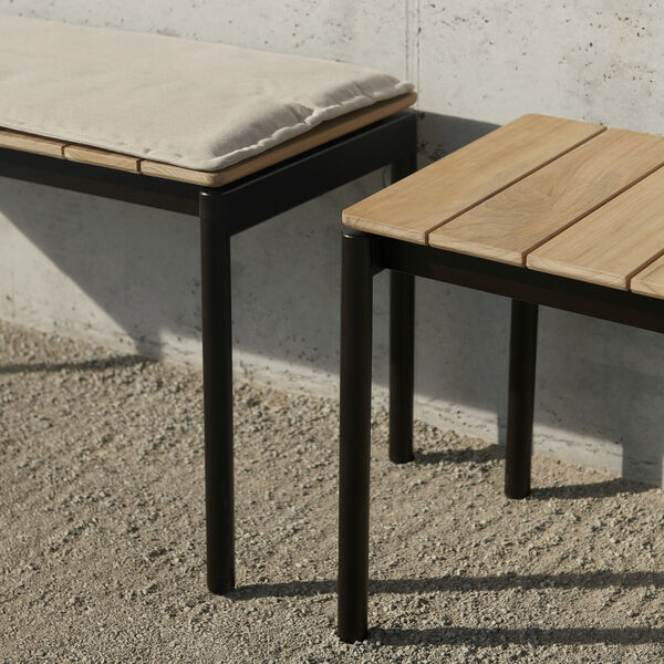 Ville AV27 Outdoor Bench, warm black, &Tradition