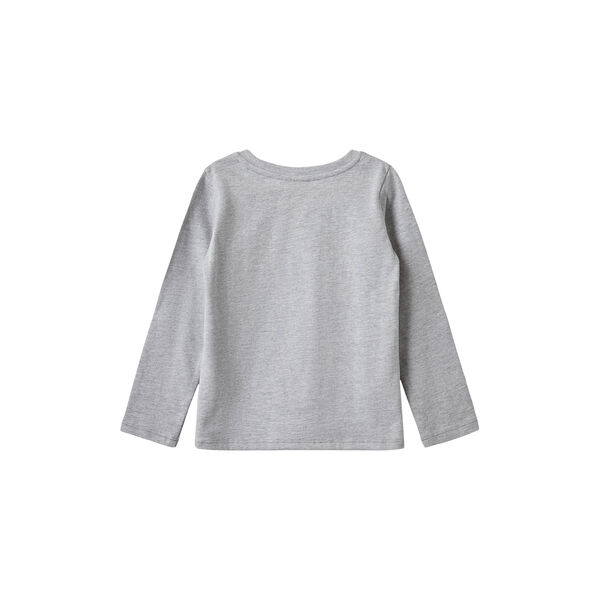 FleurKB T-shirt Long Sleeve, grey melange, Sofie Schnoor