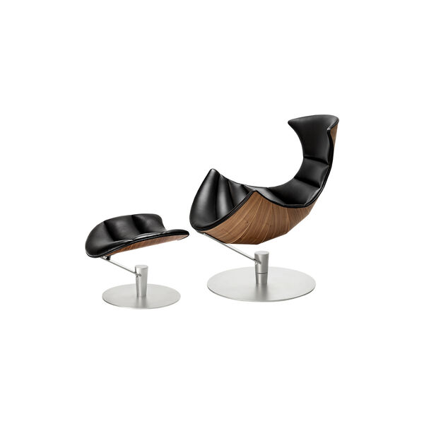 The Lobster Chair, walnut/chrome, Bruunmunch Furniture