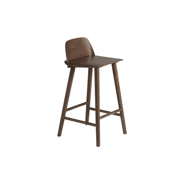 Nerd Counter Stool, stained dark brown, Muuto
