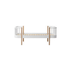 Wood Original Junior Bed 90x160 cm, white/oak, Oliver Furniture