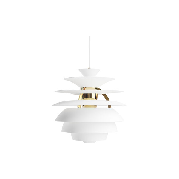 PH Snowball, soft white/brass metallised PH Snowball, soft white/brass metallised, Louis Poulsen