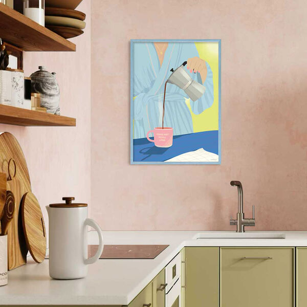 COFFEE FIRST, PEOPLE LATER Poster, ViSSEVASSE