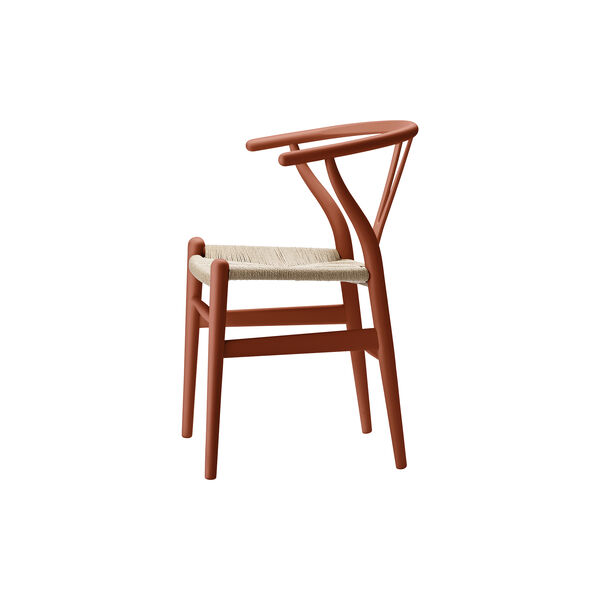 CH24 Wish Bone Chair, soft terracotta, Carl Hansen & Søn