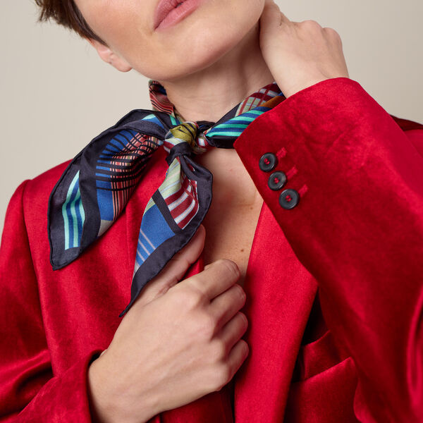 LINEWORK Scarf, lime/blue LINEWORK Scarf, lime/blue, Bella Ballou