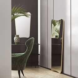 F.A. 33 Wall Mirror, polished brass, GUBI