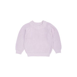 Knitted Classic Rib Blouse, lavender, Copenhagen Colors Organics