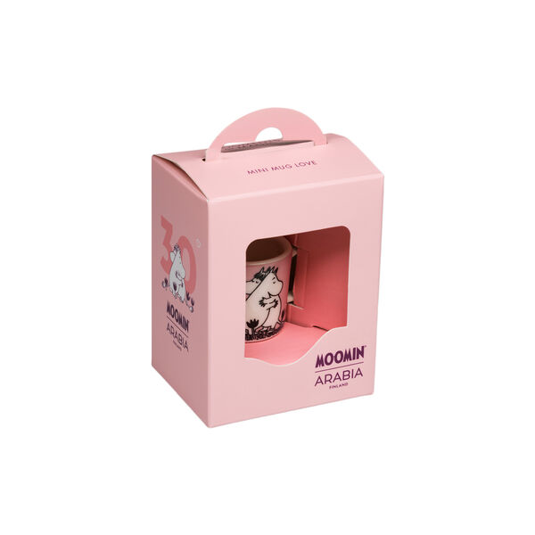 Moomin mini mug Love Box, pink, Moomin Arabia