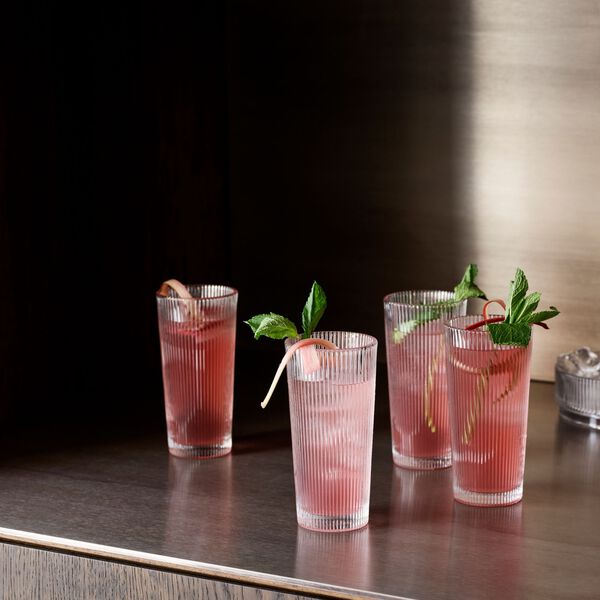 Pilastro Long Drink Glass 4 pcs Pilastro Long Drink Glass 4 pcs, Stelton