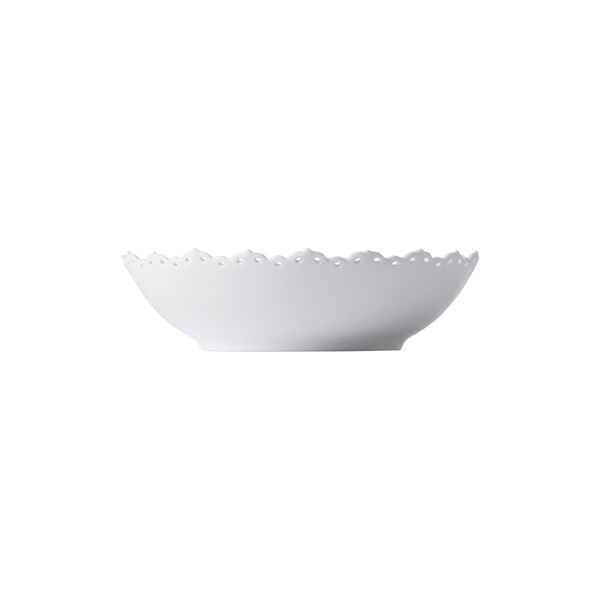 White Fluted Full Lace Bowl, Royal Copenhagen