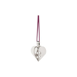 2025 Christmas Ornament Heart, silver, Georg Jensen
