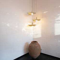 Leaf Luminar Pendant, brass, Rama Lights